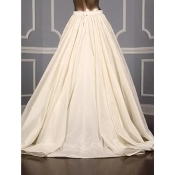 Lea-Ann Belter Grace 100% Silk Ballgown Full Formal Wedding Skirt Bridal 8 - Picture 8 of 9